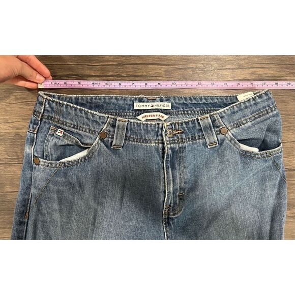 Tommy Hilfiger Hipster Flare Medium Light Wash Size 12 Jeans - Picture 10 of 14